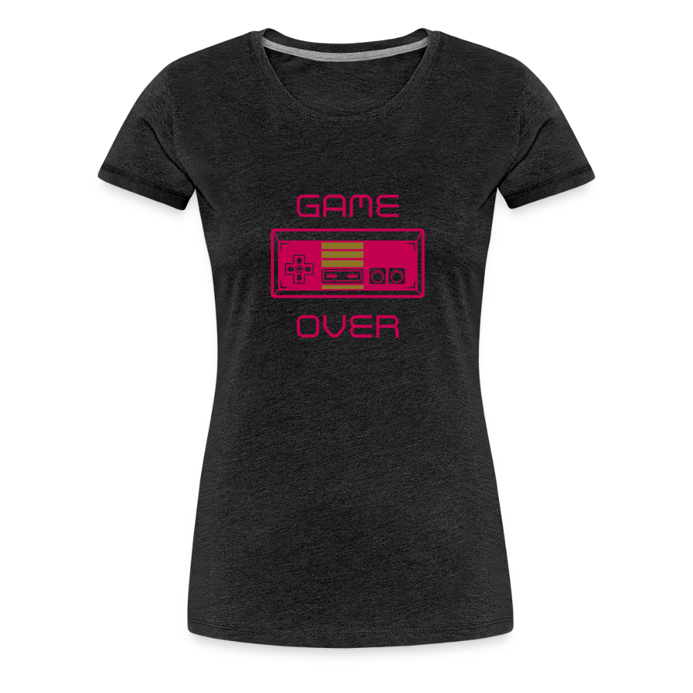Game Over (Women’s Premium T-Shirt) - charcoal grey