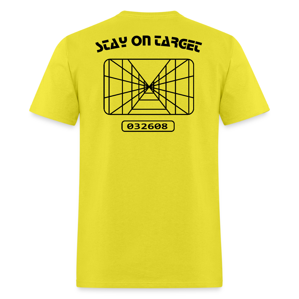 Stay On Target (Unisex Classic T-Shirt) - yellow