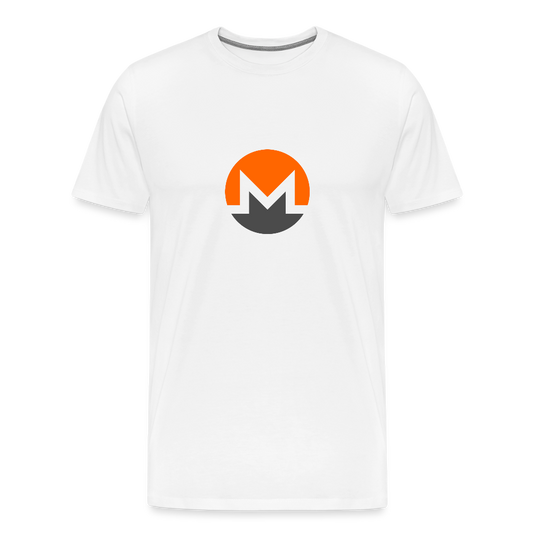 Monero Logo (Men's Premium T-Shirt) - white