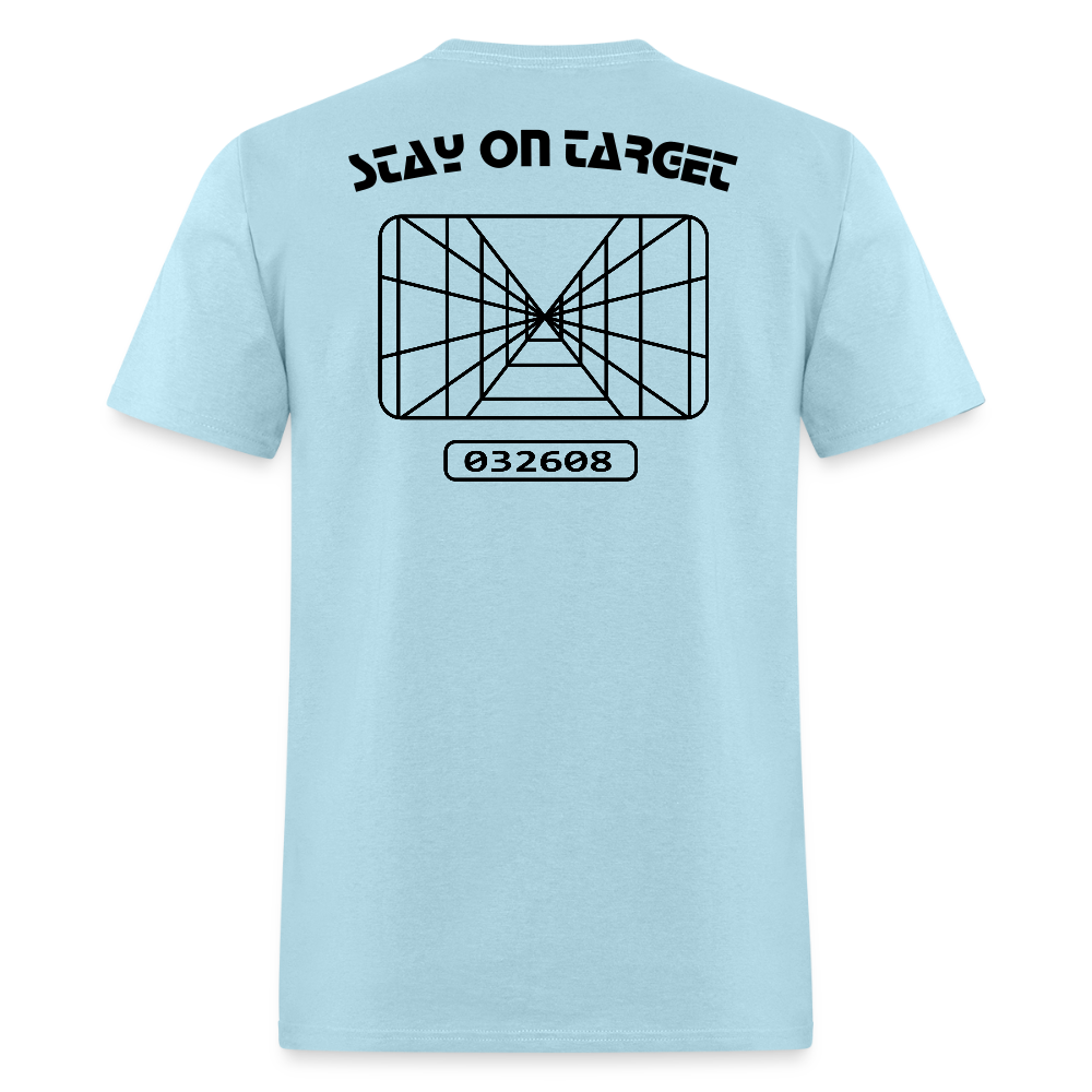 Stay On Target (Unisex Classic T-Shirt) - powder blue