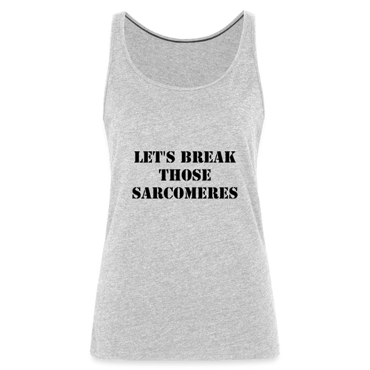 Sarcomeres (Women’s Premium Tank Top) - heather gray