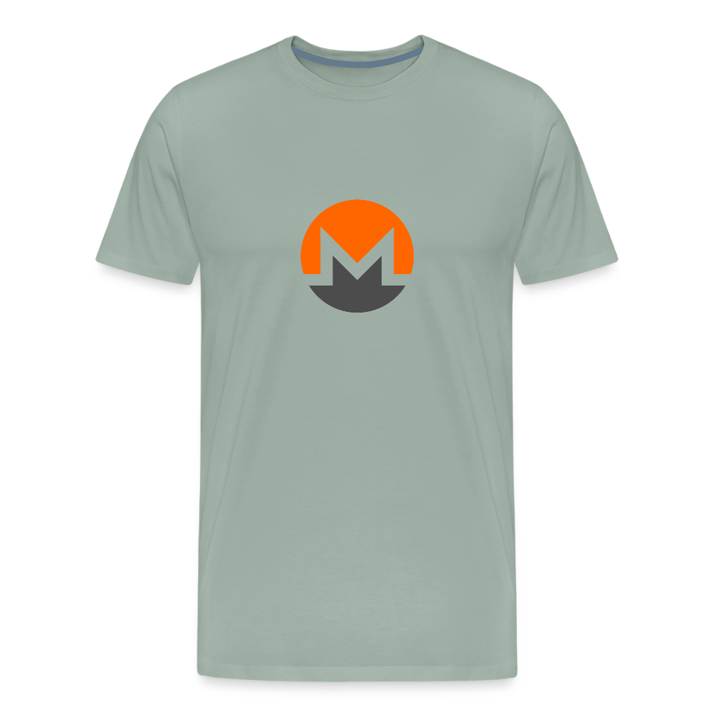 Monero Logo (Men's Premium T-Shirt) - steel green