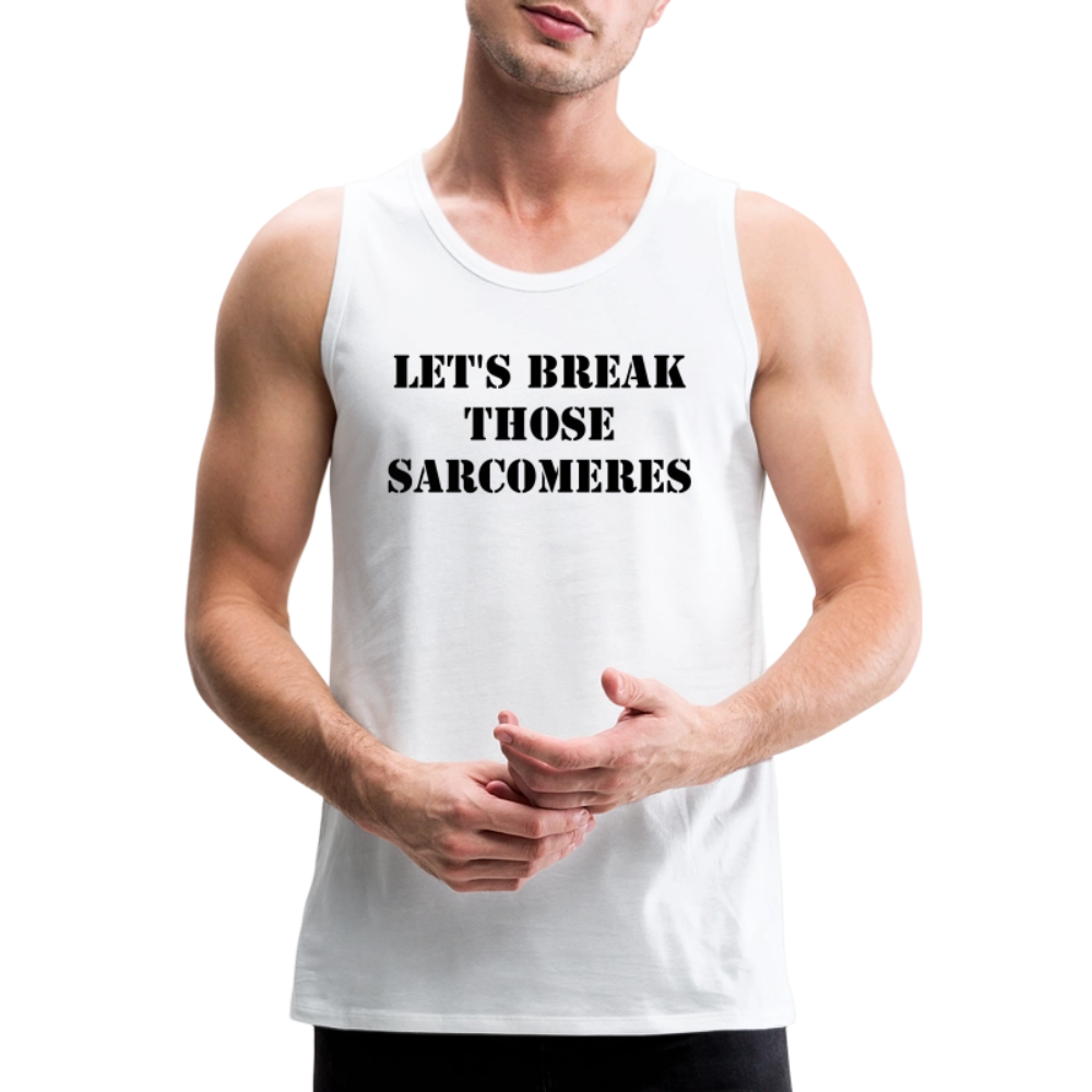 Sarcomeres (Men’s Premium Tank) - white
