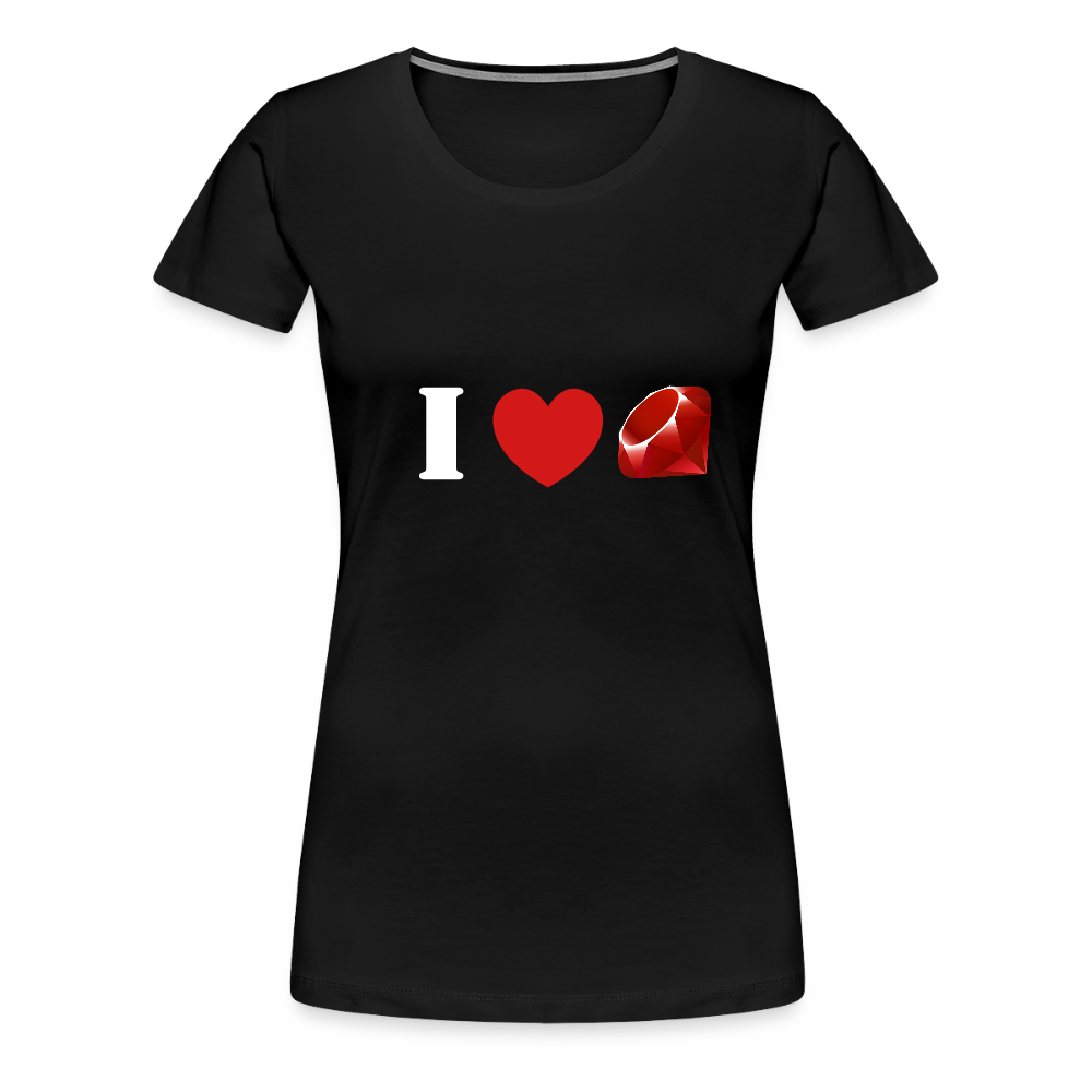 Ruby Logo (Women’s Premium T-Shirt) - black