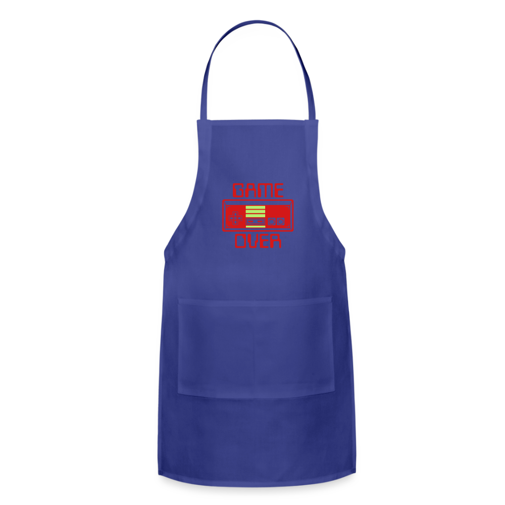 Game Over (Adjustable Apron) - royal blue