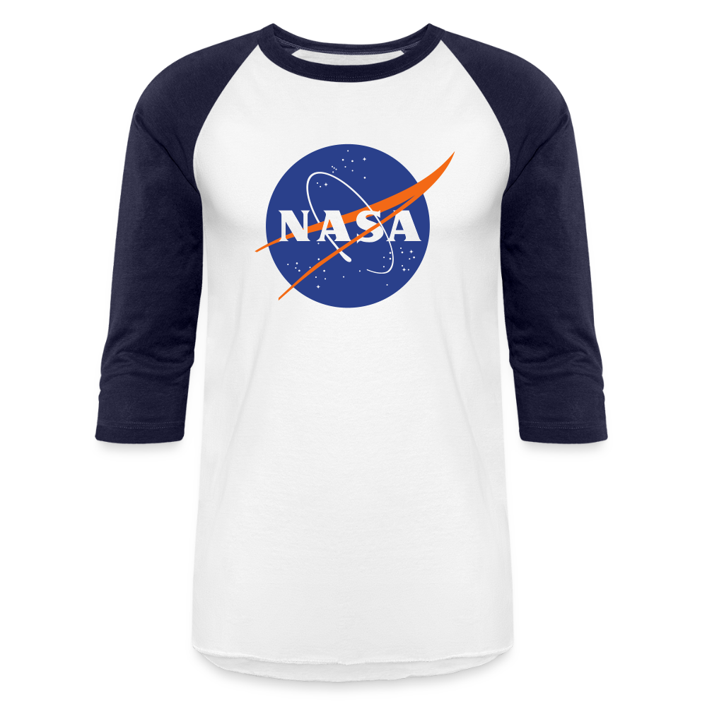 NASA Logo (Baseball T-Shirt) - white/navy