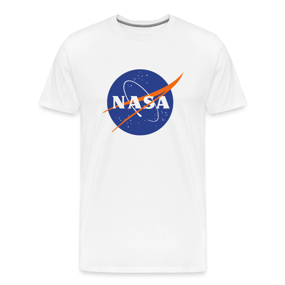 NASA Logo (Men's Premium T-Shirt) - white