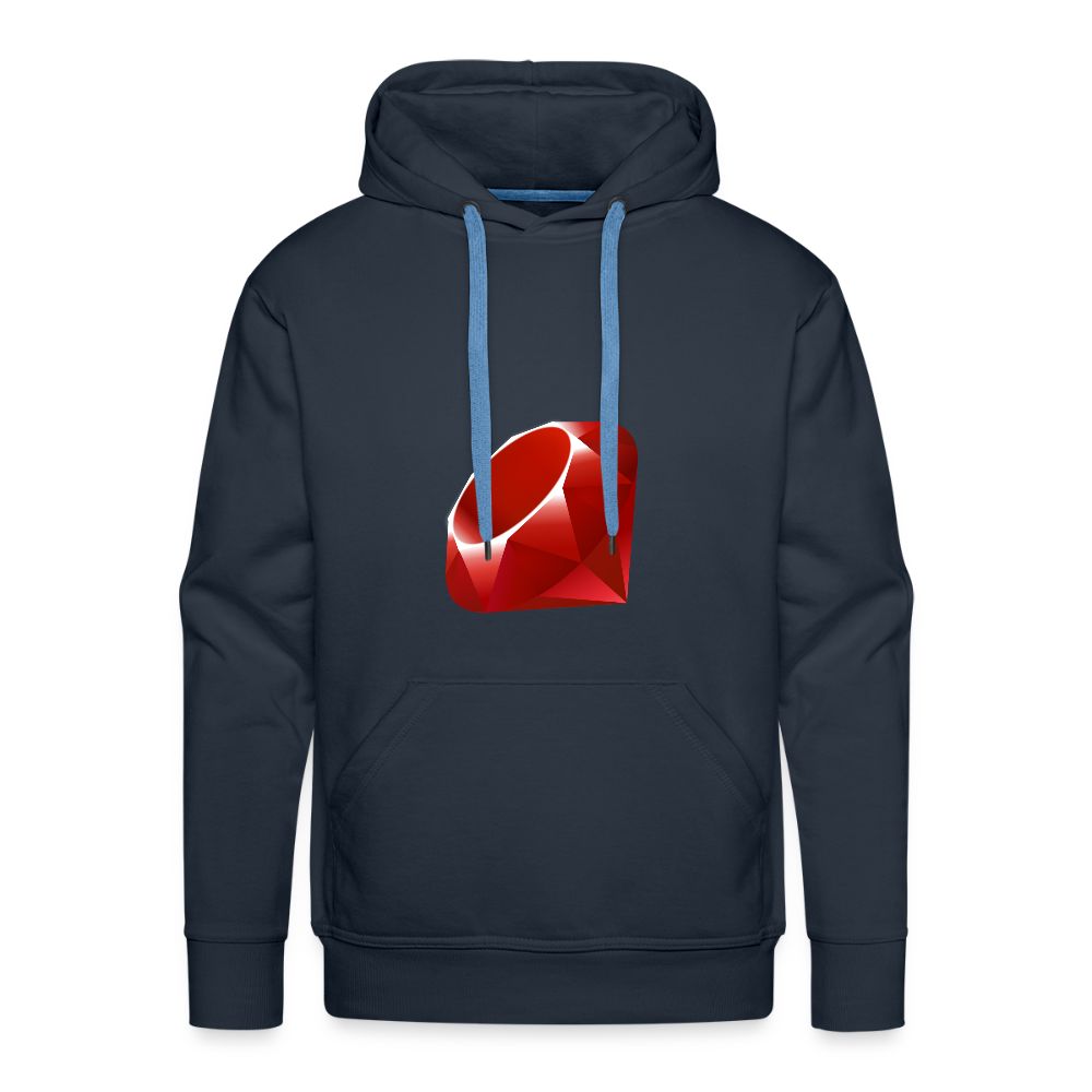 Ruby Logo (Men’s Premium Hoodie) - navy