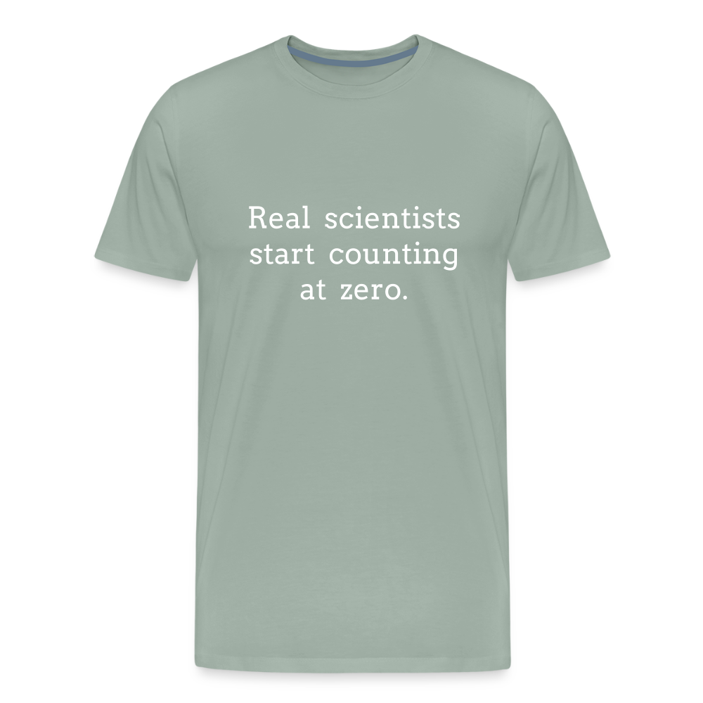 Count from Zero (Men's Premium T-Shirt) - steel green