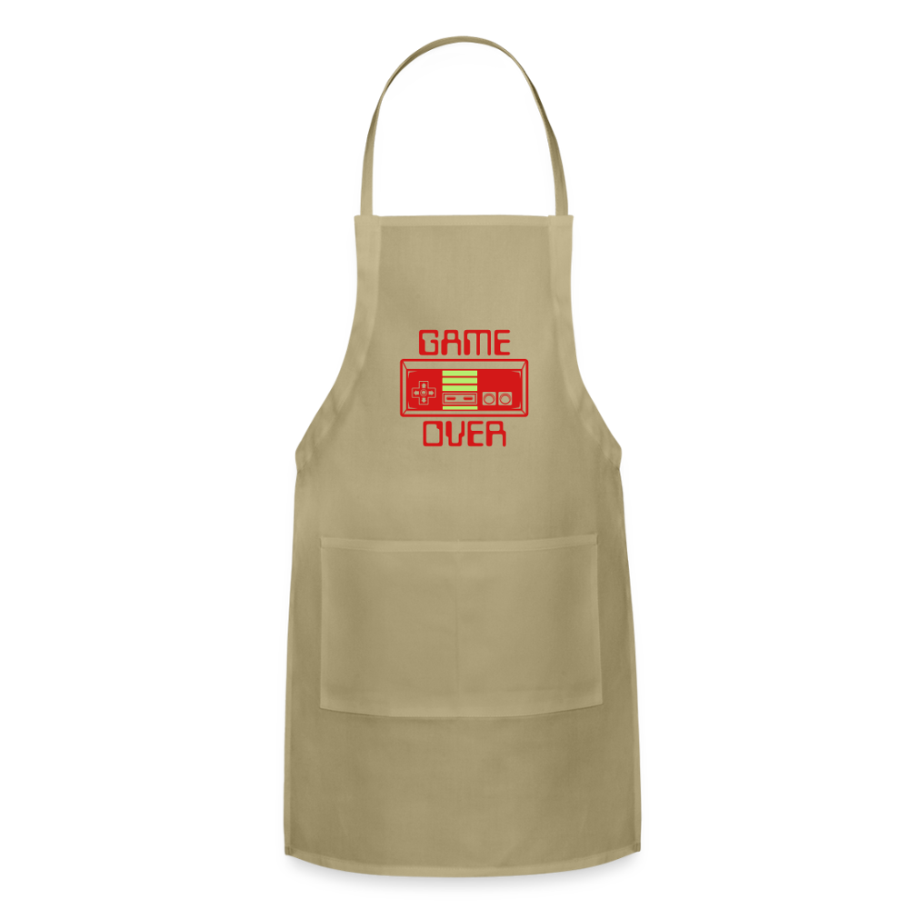 Game Over (Adjustable Apron) - khaki
