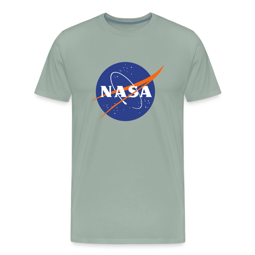 NASA Logo (Men's Premium T-Shirt) - steel green