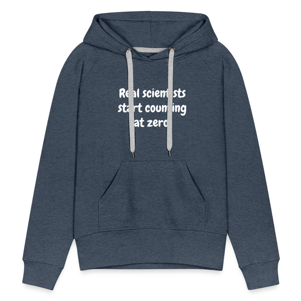 Count from Zero (Women’s Premium Hoodie) - heather denim