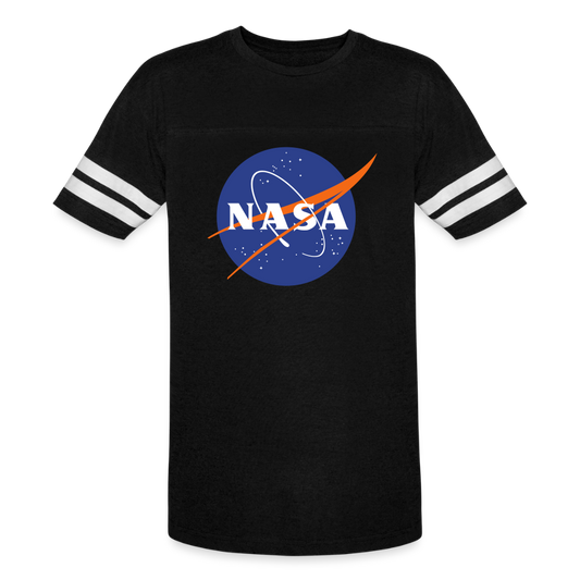 NASA Logo (Men's Vintage Sport T-Shirt) - black/white