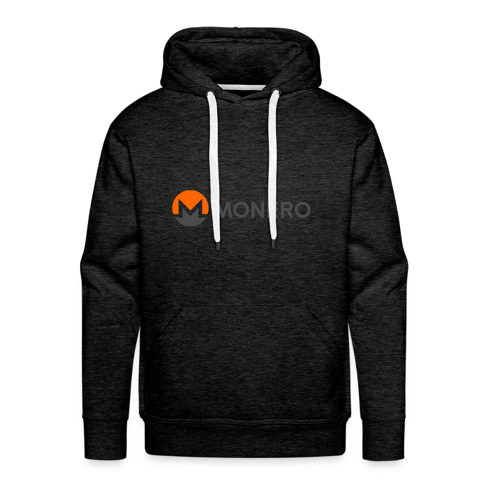 Monero Logo - Full (Men’s Premium Hoodie) - charcoal grey