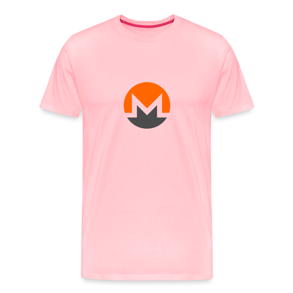 Monero Logo (Men's Premium T-Shirt) - pink