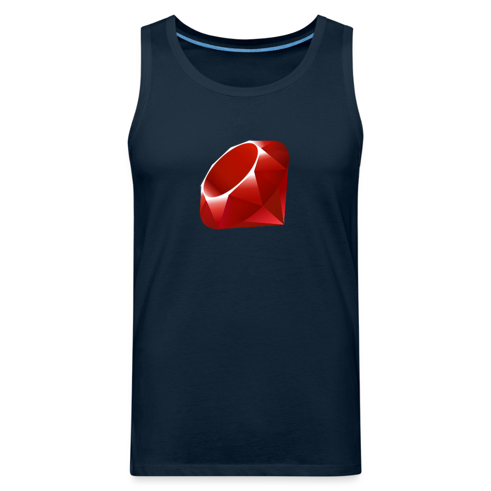 Ruby Logo (Men’s Premium Tank) - deep navy