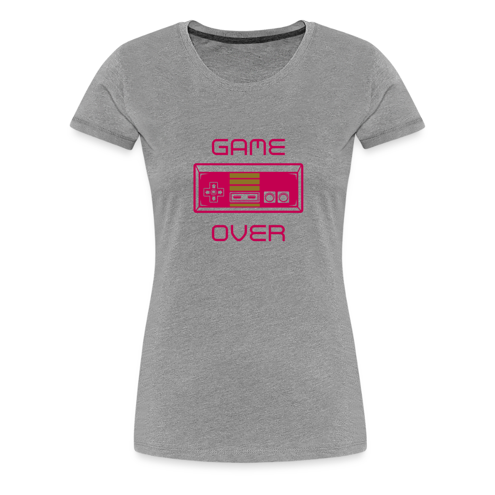 Game Over (Women’s Premium T-Shirt) - heather gray