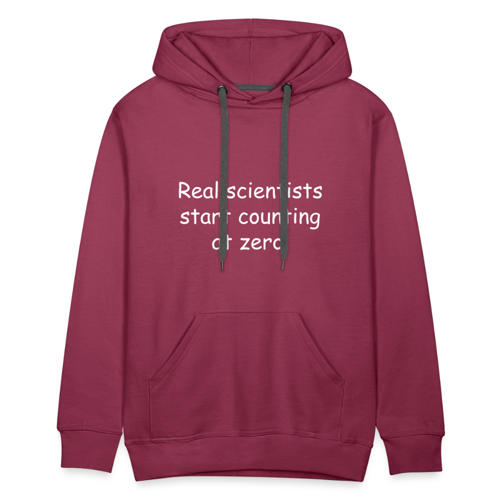 Count from Zero (Men’s Premium Hoodie) - burgundy