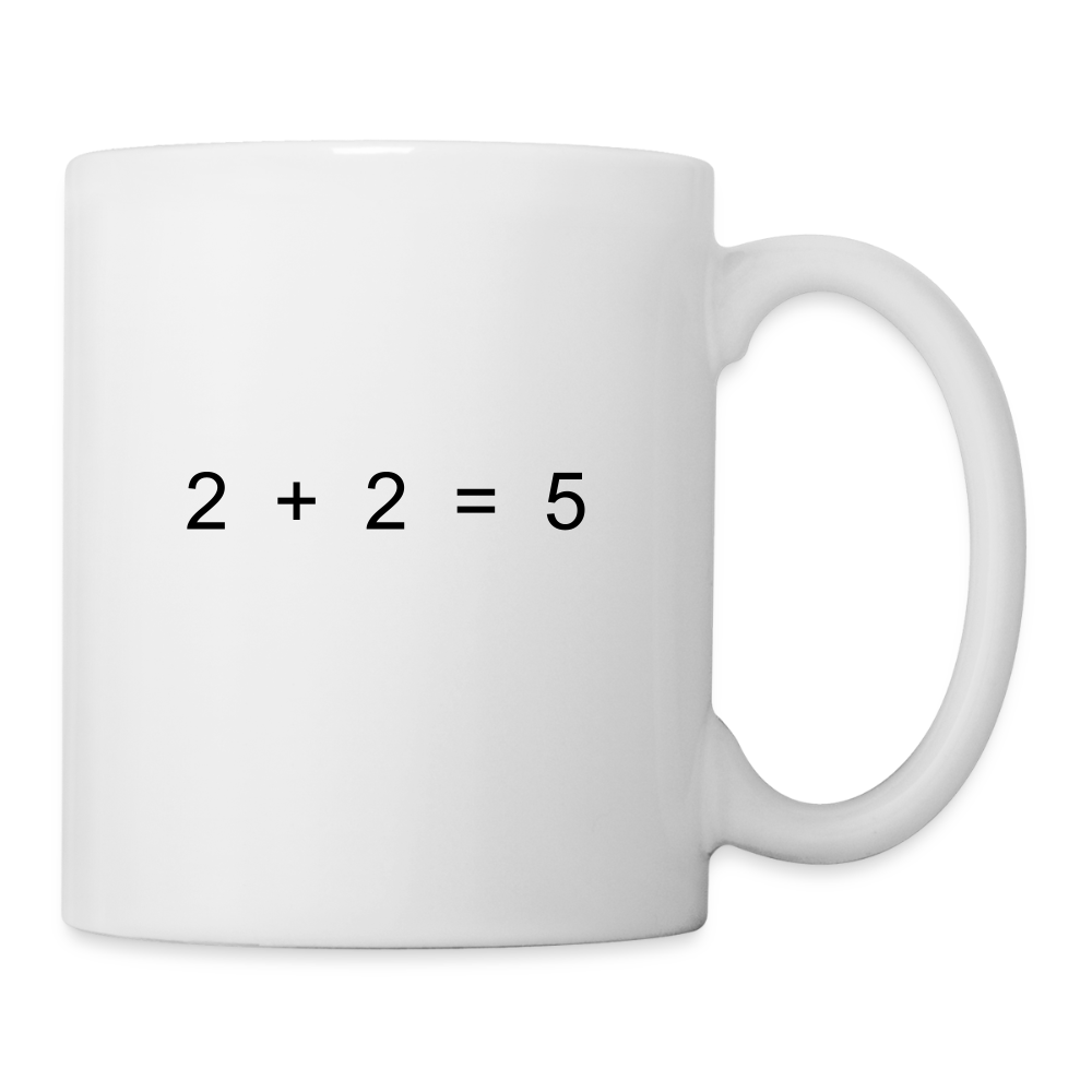 2 + 2 = 5 (Coffee/Tea Mug) - white