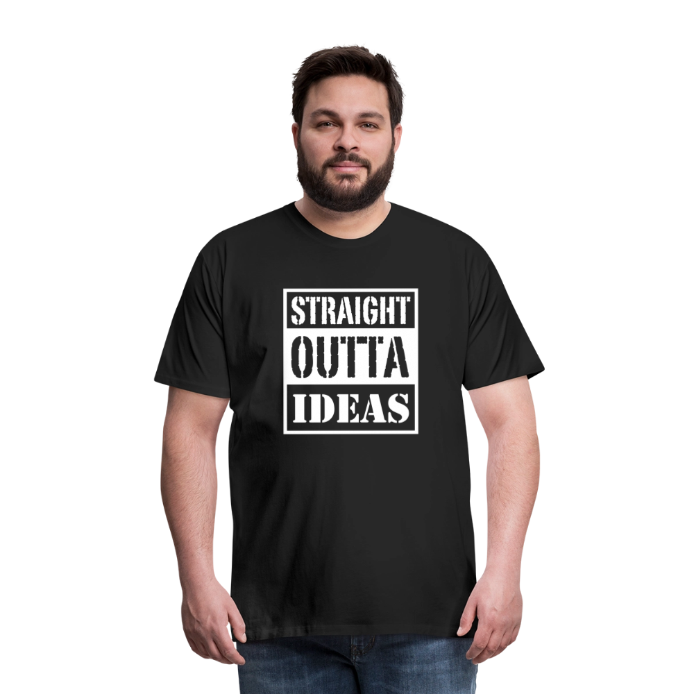 Straight Outta Ideas (Men's Premium T-Shirt) - black