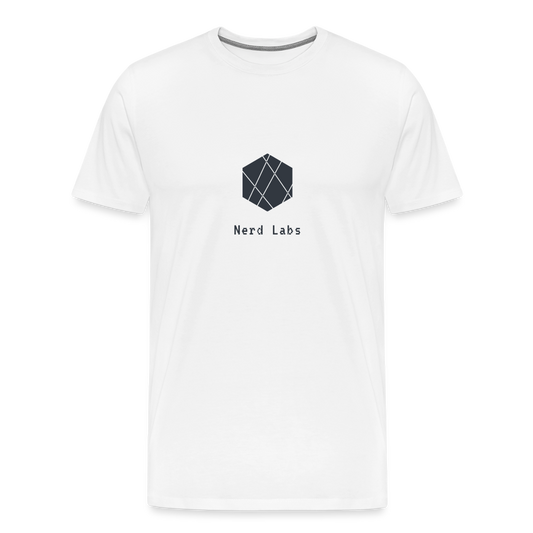 Nerd Labs Original Logo (Men's Premium T-Shirt) - white