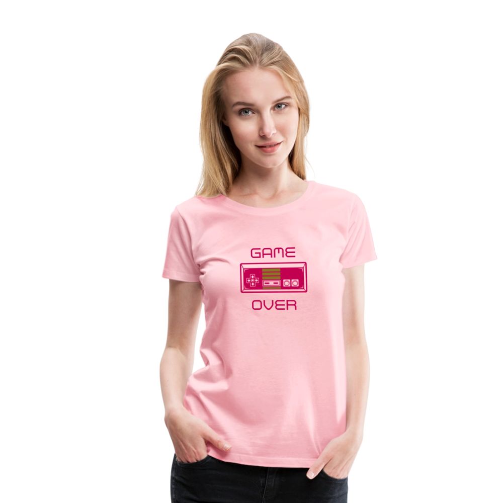 Game Over (Women’s Premium T-Shirt) - pink