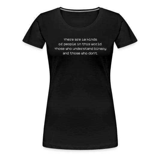 Binary People (Women’s Premium T-Shirt) - black