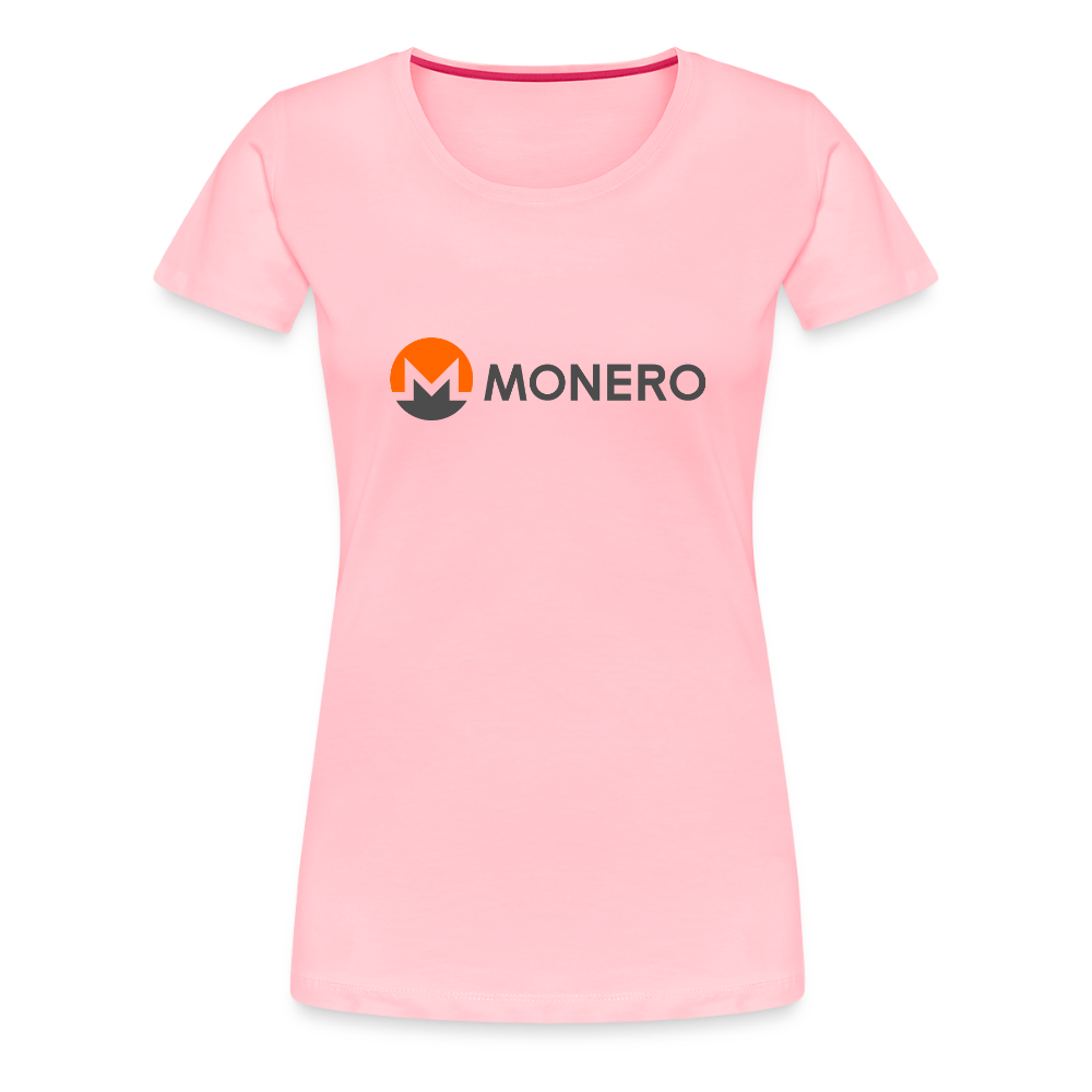 Monero Logo - Full (Women’s Premium T-Shirt) - pink