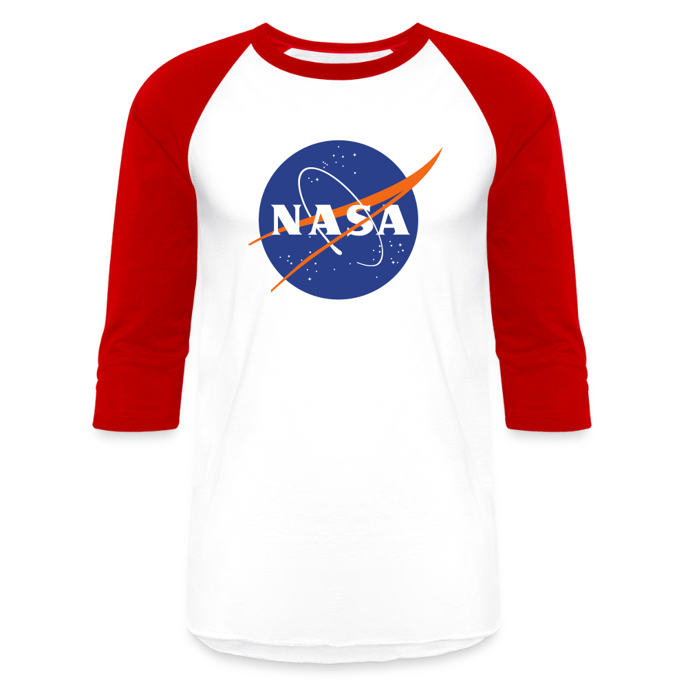 NASA Logo (Baseball T-Shirt) - white/red