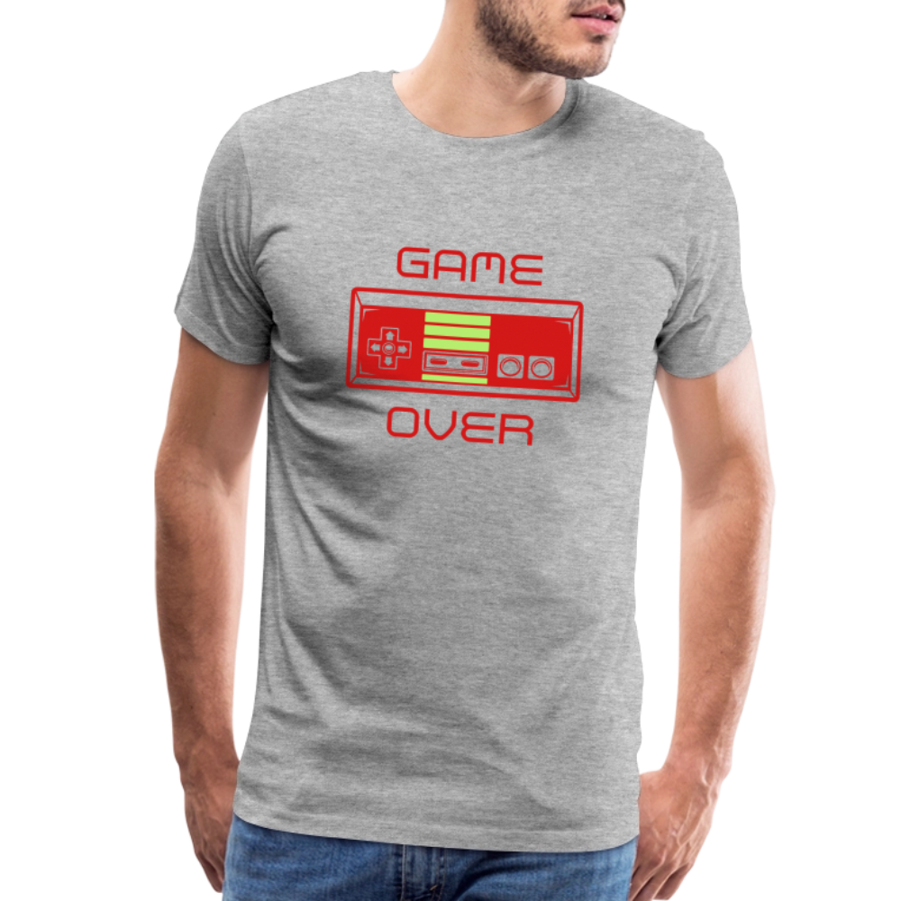 Game Over (Men's Premium T-Shirt) - heather gray