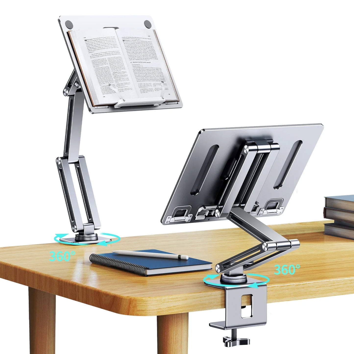 Eary Laptop Mount for Desk Laptop Arm Mount with 360°Rotating for Notebook up to 17 inch Adjustable Foldable Laptop Stand Holder