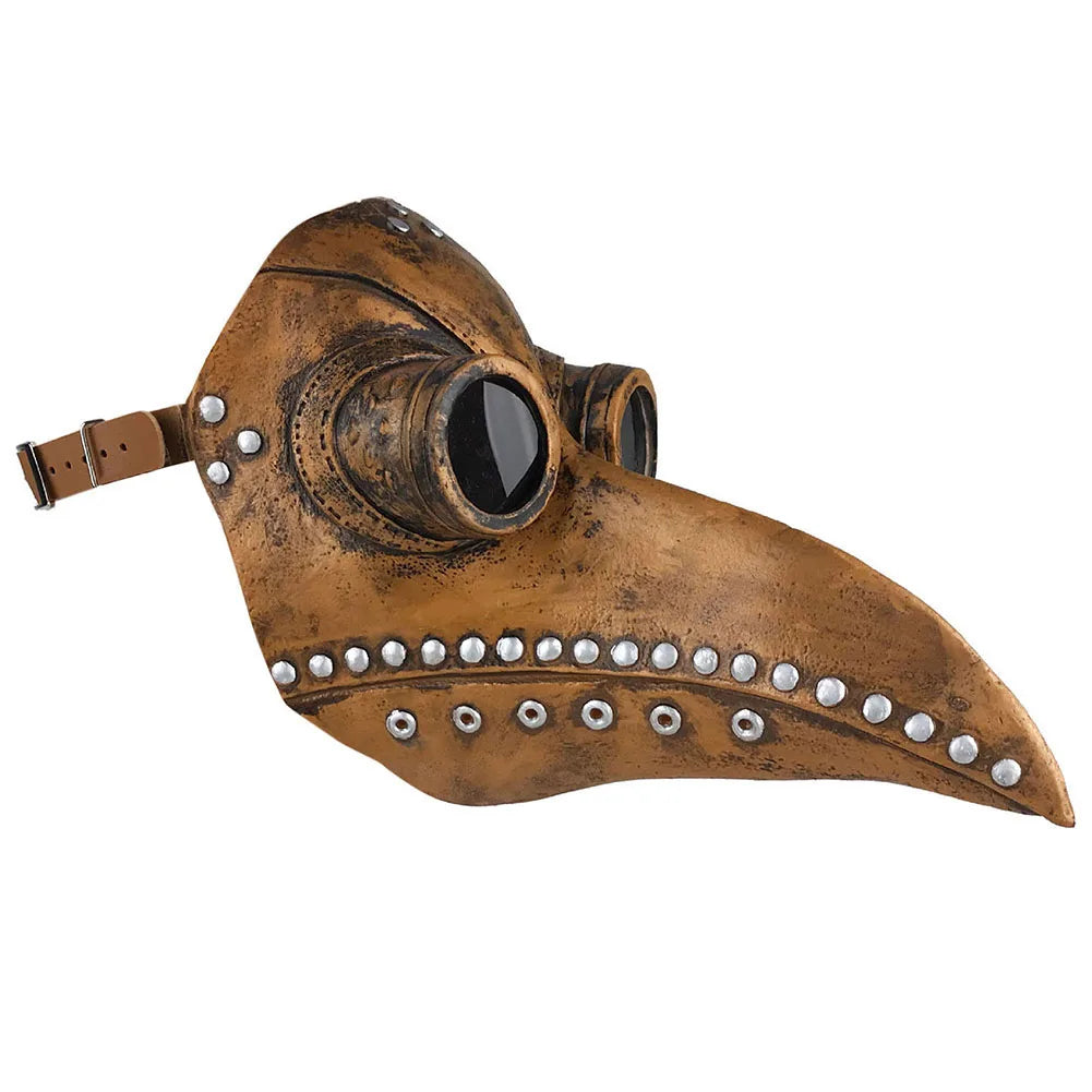 Plague Doctor Mask Leather In Black Beak Mask Plague Doctor Halloween Mask Steampunk Birds Cosplay Doctour Party Props De Peste