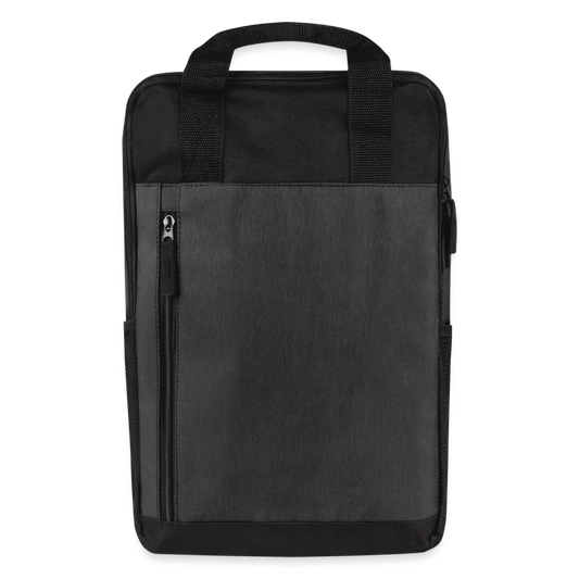 Laptop Backpack - heather dark gray/black