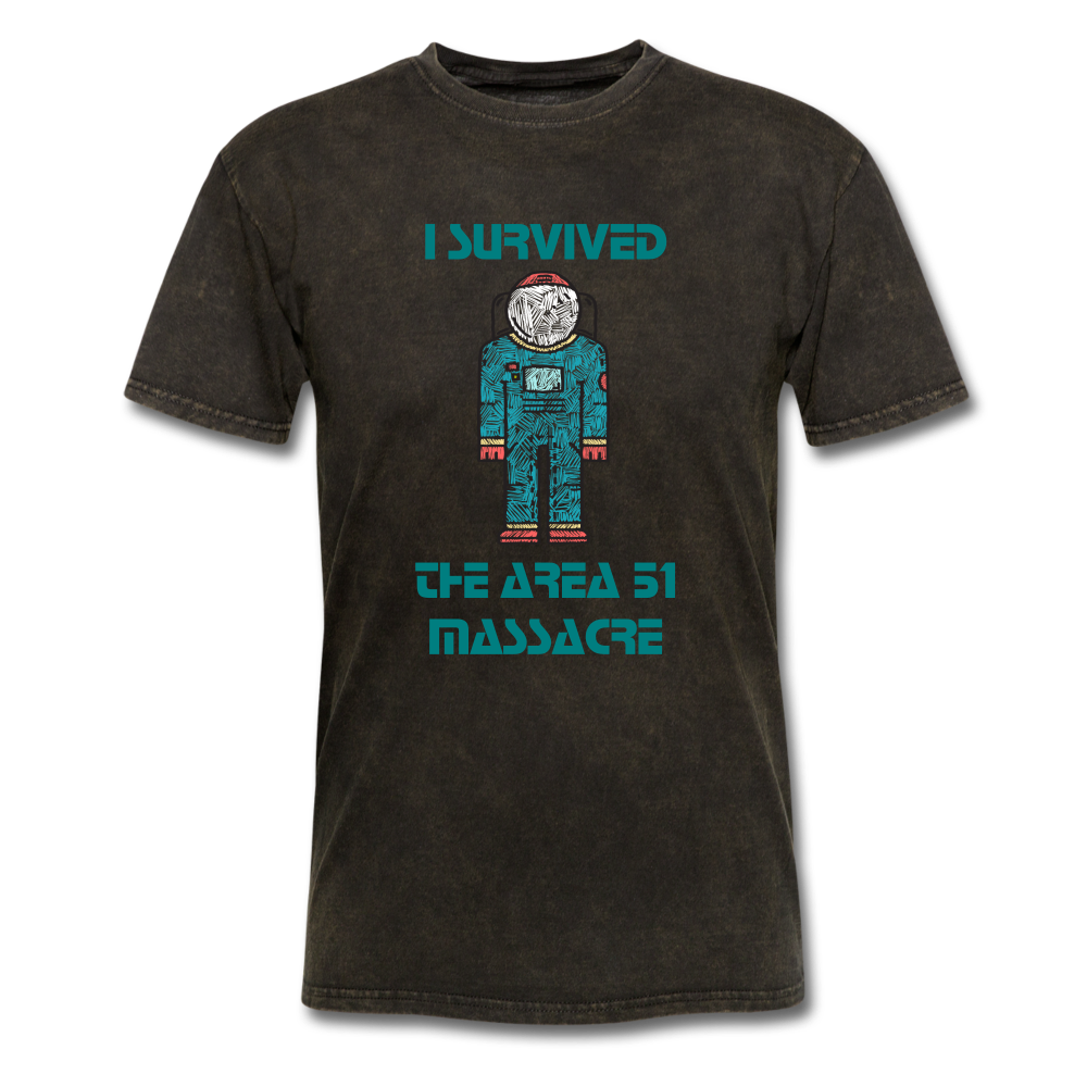 Area 51 Survivor (Men's T-Shirt) - mineral black