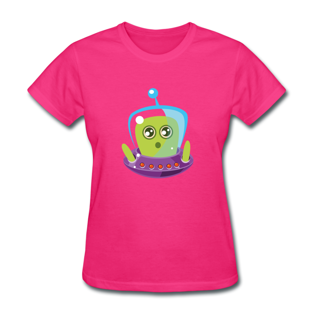 Cute Alien (Women's T-Shirt) - fuchsia