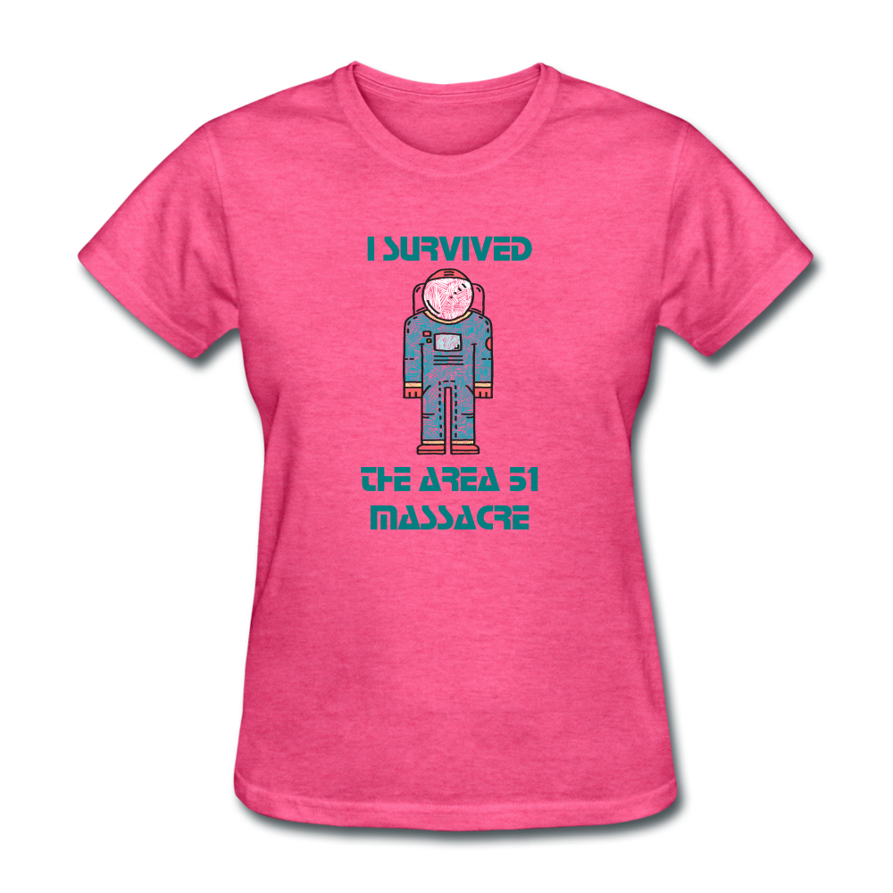 Area 51 Survivor (Women's T-Shirt) - heather pink
