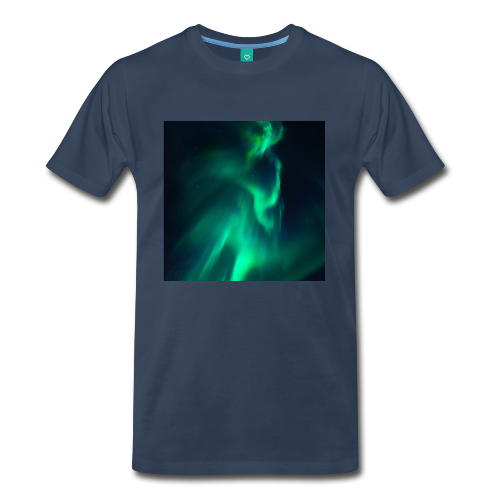 Northern Lights (Men's Premium T-Shirt) - navy