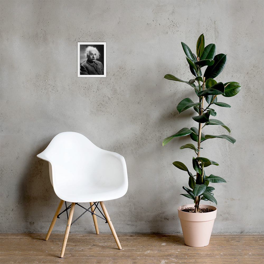 Einstein Portrait (Poster - Photo Paper Framed)