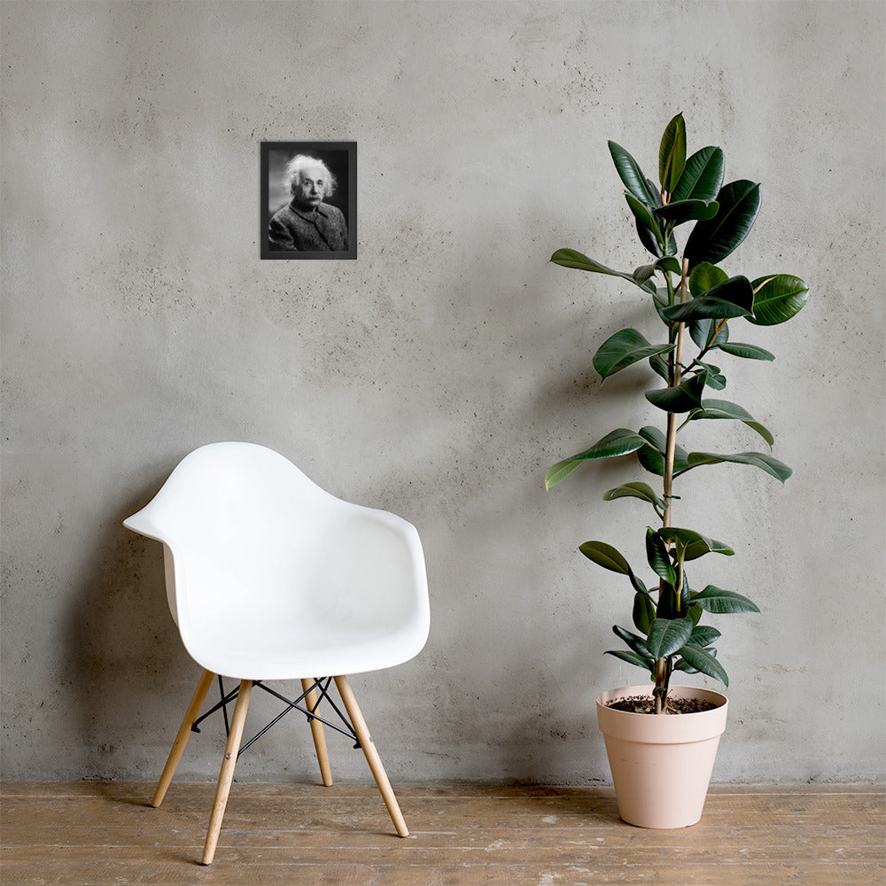 Einstein Portrait (Poster - Photo Paper Framed)