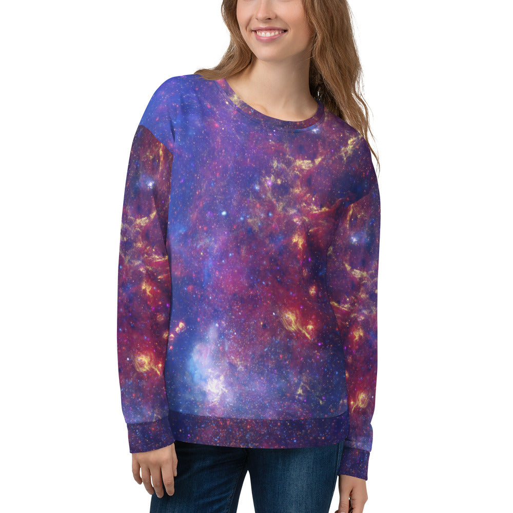Milky Way Center - 3 Views (Unisex Sweatshirt)