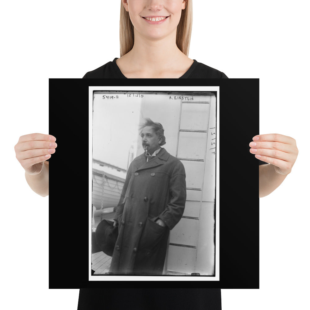 Einstein Aboard a Ship (Poster - Photo Paper)