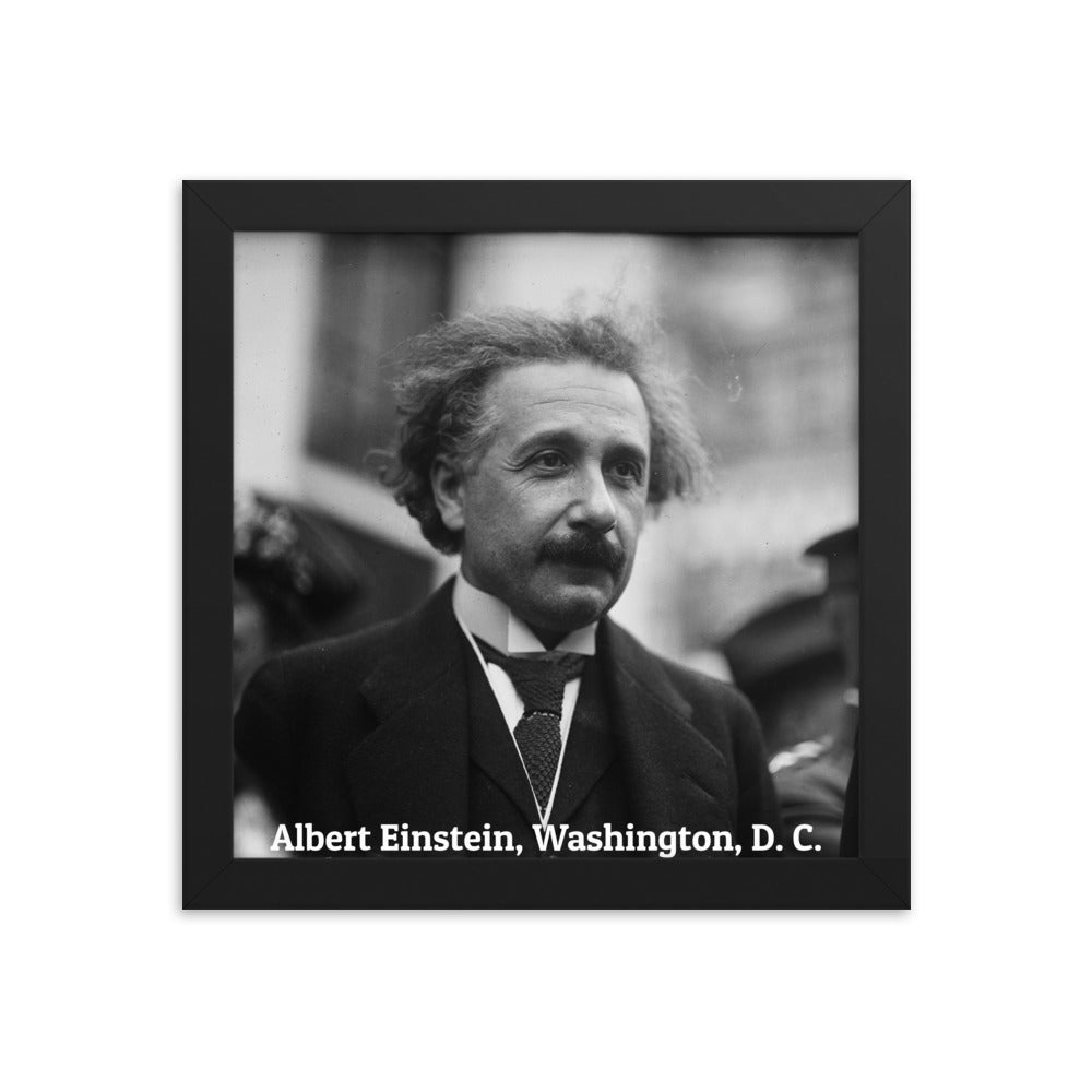 Einstein in Washington (Poster - Photo Paper Framed)