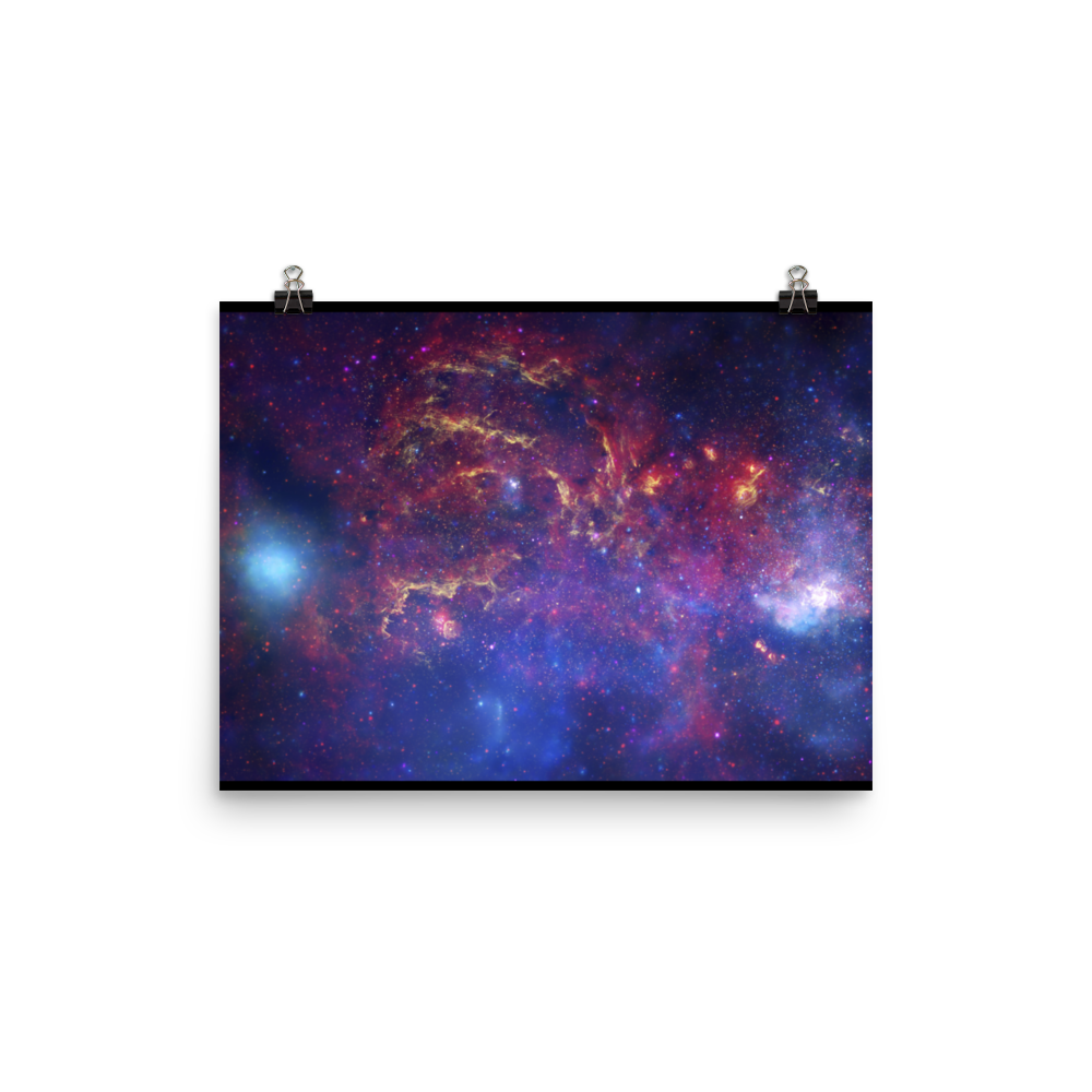 Milky Way Center - 3 Views (Poster - Paper Matte)