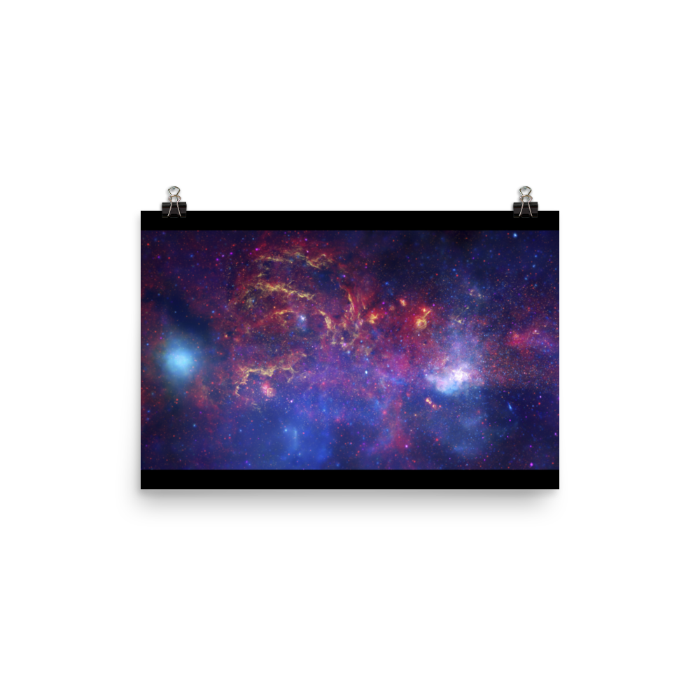 Milky Way Center - 3 Views (Poster - Paper Matte)