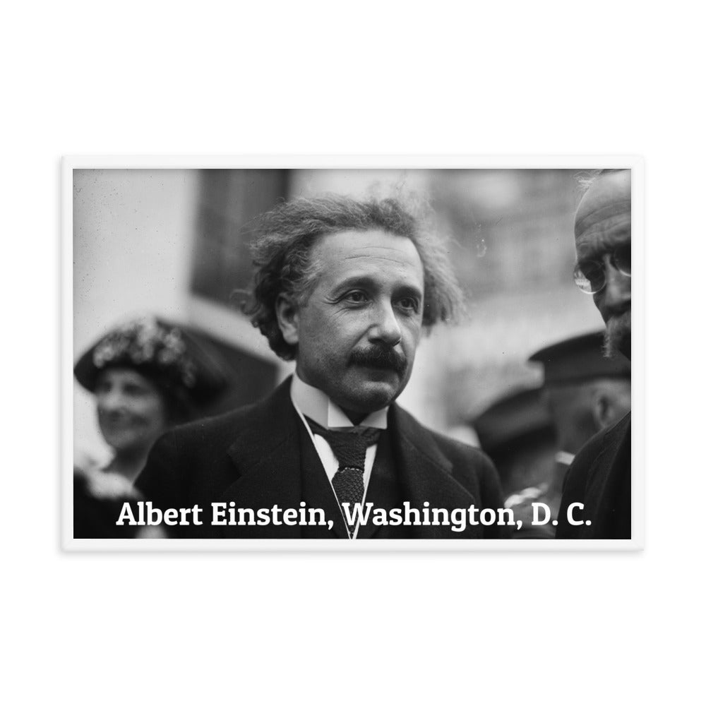 Einstein in Washington (Poster - Photo Paper Framed)