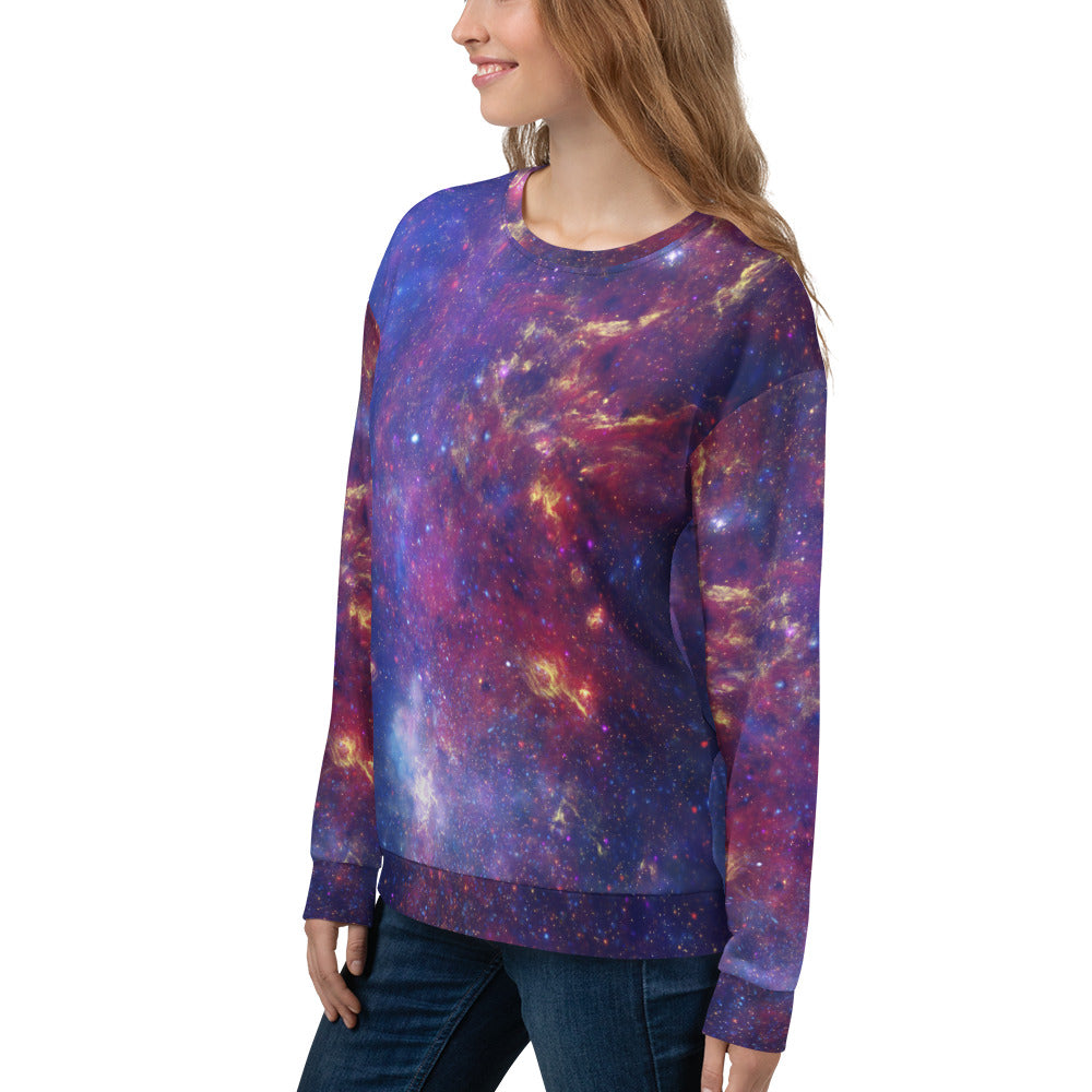 Milky Way Center - 3 Views (Unisex Sweatshirt)
