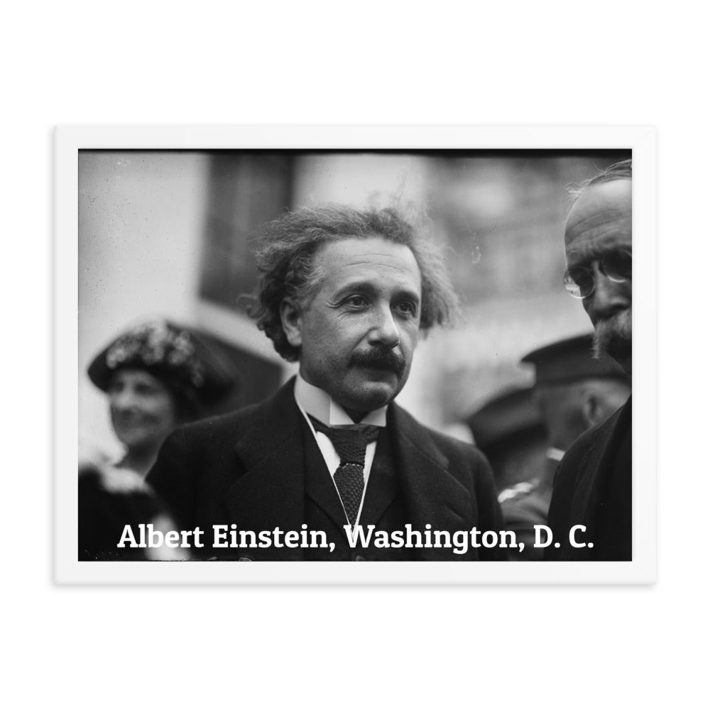 Einstein in Washington (Poster - Photo Paper Framed)