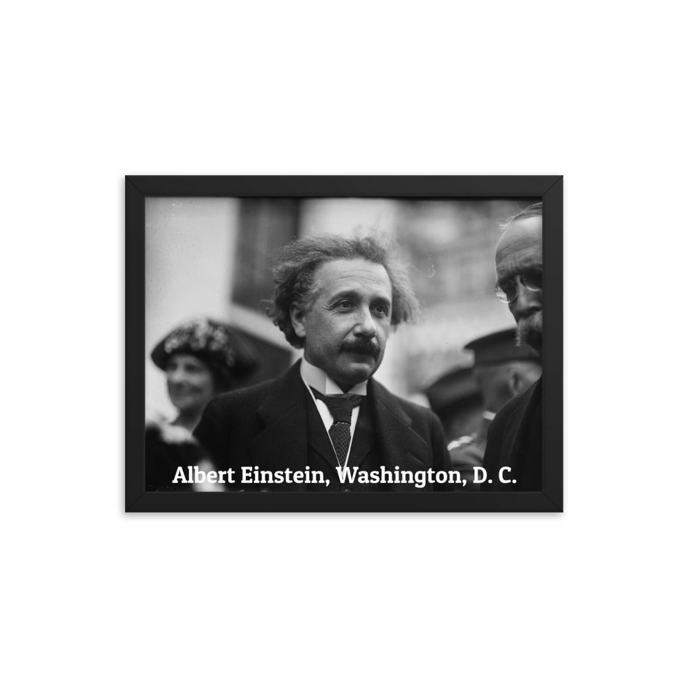 Einstein in Washington (Poster - Photo Paper Framed)