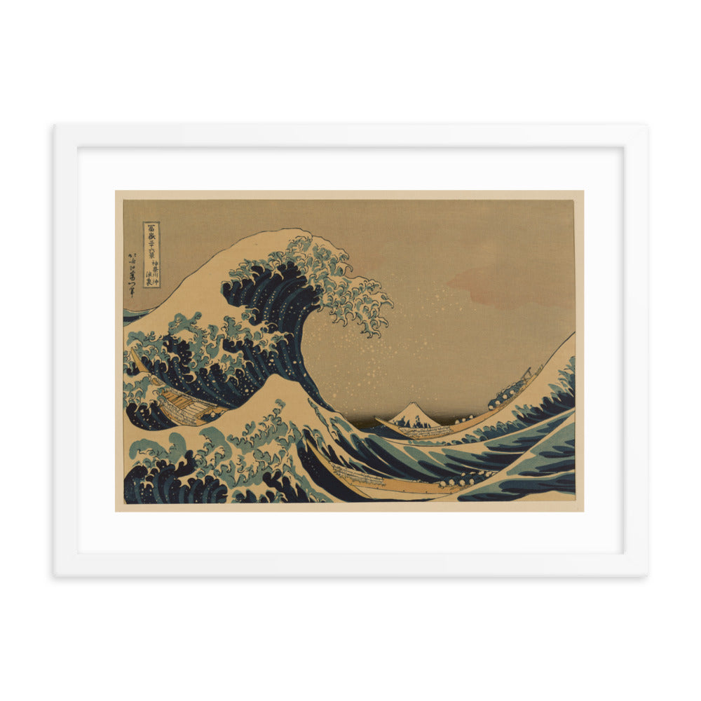 Great Wave Kanagawa (Poster - Matte Framed)