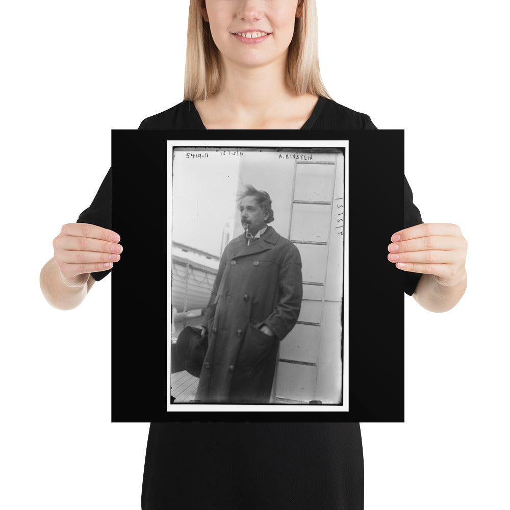 Einstein Aboard a Ship (Poster - Photo Paper)